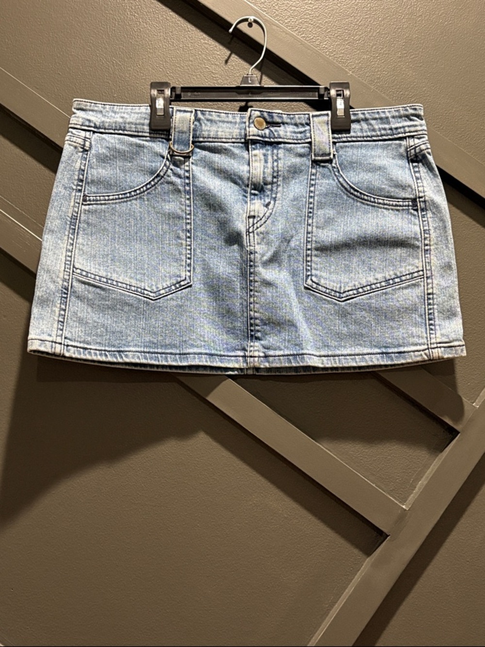 Levi's Light Blue Denim Mini Skirt